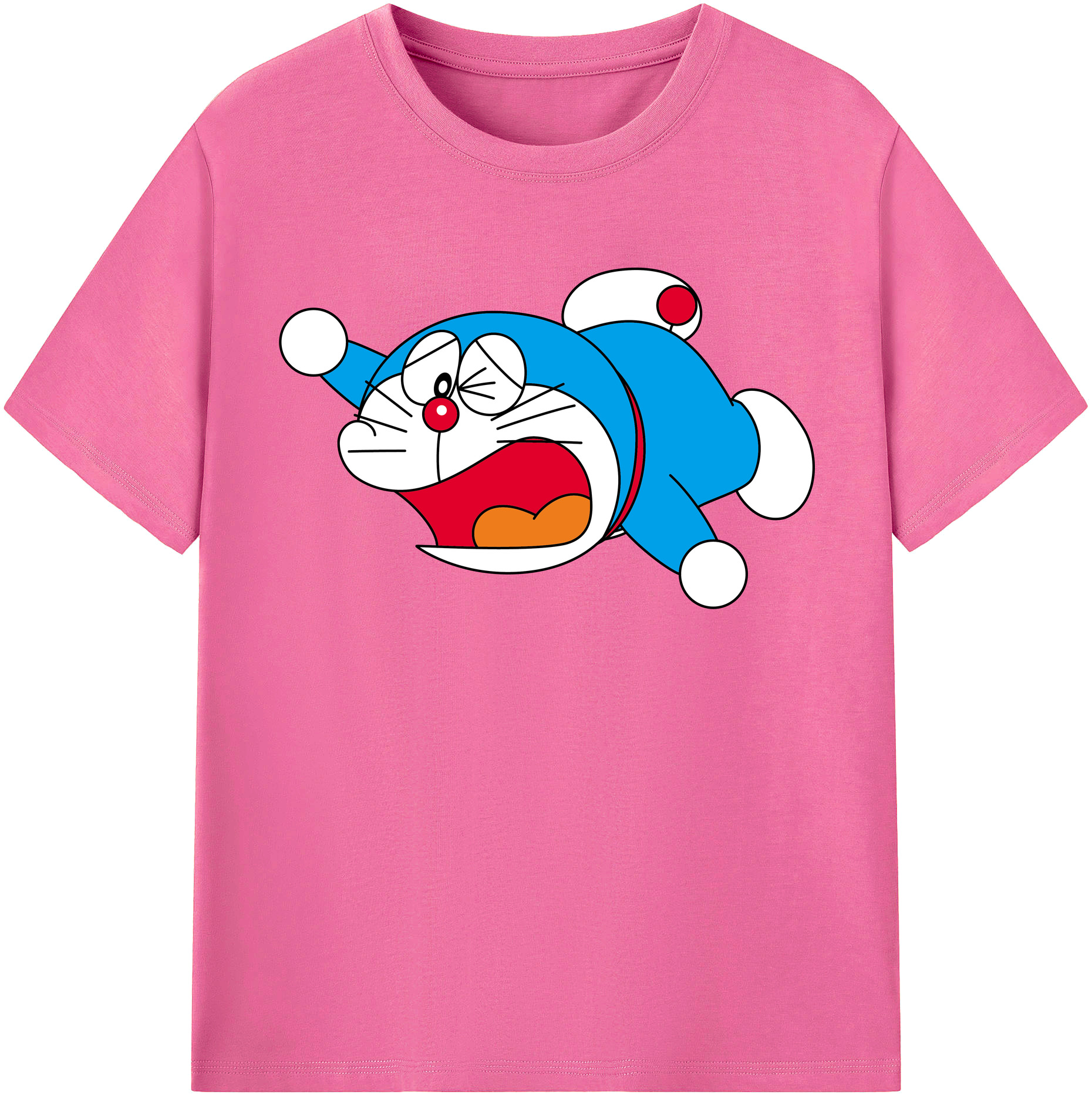 （画像用） ドラえもん Doraemon レディースカジュアルプリントTシャツ（綿100％）